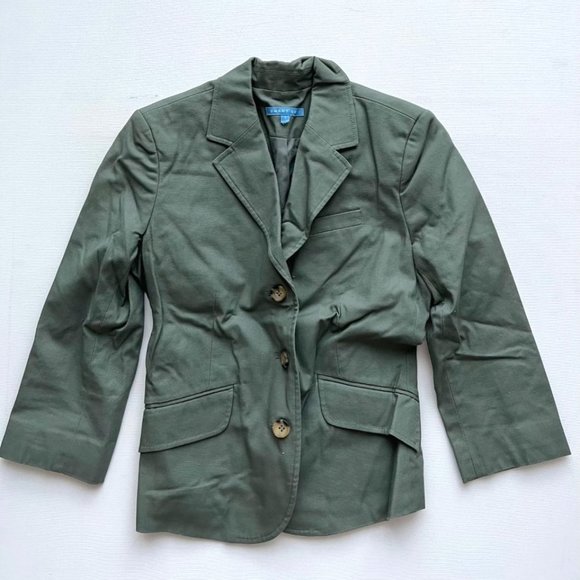 smart set Jackets & Blazers - Smart Set Short  Army Green Blazer Jacket ( XS )